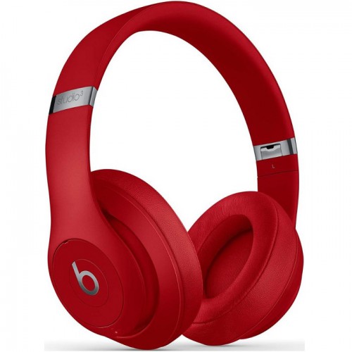 Beats Studio3 Wireless Noise Cancelling Over Ear Headphones Red