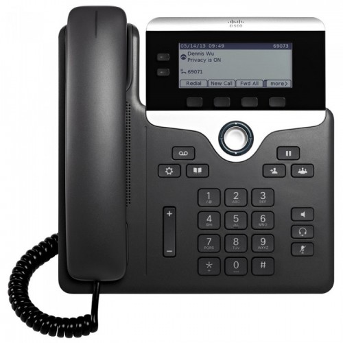 Cisco 7821 IP Phone 3.5 inch Screen, 1 PoE Class, Full Duplex Speakerphone, Wideband Audio, 2 Programmable Line Keys, 10/100 Ethernet Switch CP-7821-K9