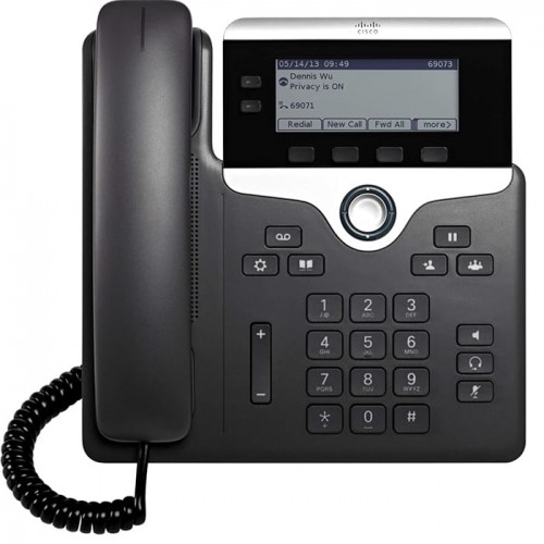 Cisco 7841 IP Phone 3.5 inch Screen, 1 PoE Class, Full Duplex Speakerphone, Wideband Audio CP-7841-K9 