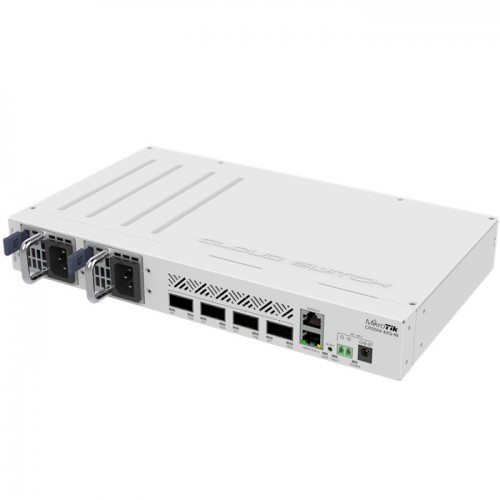 Mikrotik CRS504-4XQ-IN Cloud Router Switch 650MHz 4xQSFP28 Compatible with 40G, 25G, 10G, and 1G Fiber Connections