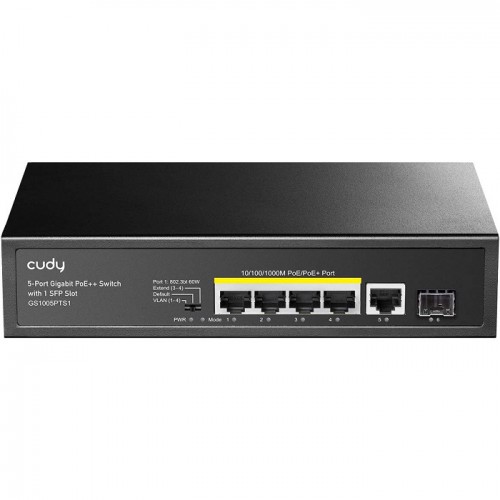 Cudy 5-Port Gigabit PoE+ Switch with 1 SFP GS1005PTS1 2.0