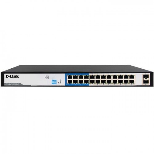 D-Link DGS-F1026P-E 24 Port PoE 1000 Mbps Switch with 2 SFP Slots