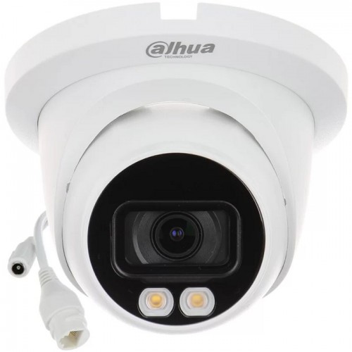 Dahua IP 4MP Full-color Warm LED Fixed-focal , built-in Mic WDR Eyeball IPC-HDW3449TM-AS-LED