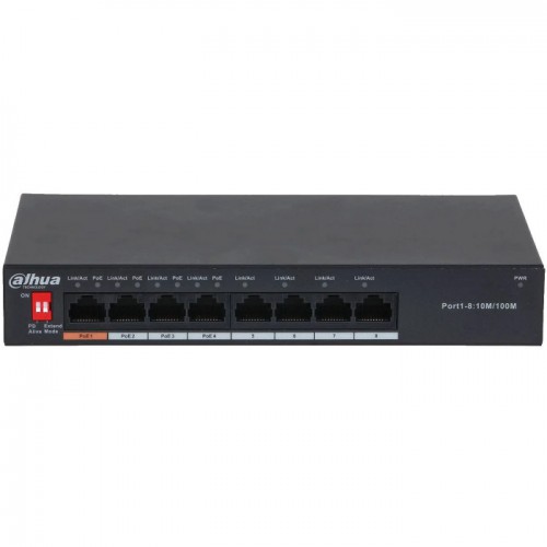 Dahua 8-Port Unmanaged Desktop Switch with 4-Port PoE PFS3008-8ET-60