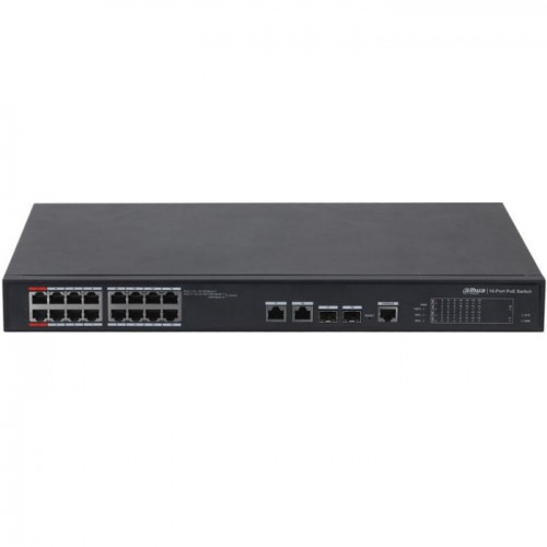 Dahua 16-port 100 Mbps + 2P Gigabit Managed PoE Switch PFS4218-16ET-190