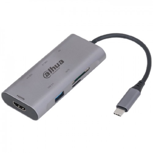 Dahua 7 in 1 USB 3.1 Type-C to USB 3.0 + HDMI + SD/TF + PD Docking Station TC37