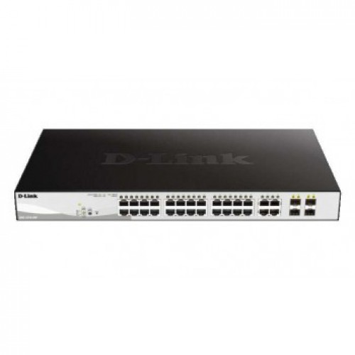 D-Link 28-Port Fast Ethernet Web Smart Switch 28-Port Fast Ethernet w/PoE DES-1210-28P