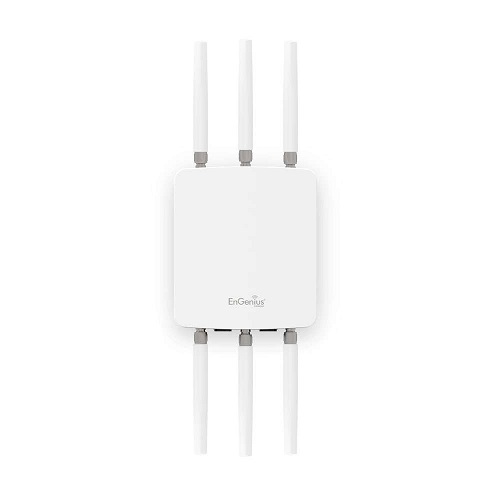 EnGenius High-Powered, Long-Range, Ruggedized 3 x 3 Dual-Band Wireless AC1750 Outdoor Access Point, 29 dBm, IP68, Gigabit Port, 802.3af/at PoE(ENH1750EXT) White