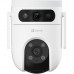 Ezviz 2K Dual-Lens 2K & 2K Dual-Lens, Two-Way Talk, Color Night Vision, Pan & Tilt Wi-Fi Camera CS-H9C
