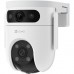 Ezviz 2K Dual-Lens 2K & 2K Dual-Lens, Two-Way Talk, Color Night Vision, Pan & Tilt Wi-Fi Camera CS-H9C