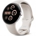 Google Pixel Watch 3 Smartwatches, Heart Rate Tracking, Advanced Running from Fitbit, Fitness Insights, 24-Hour Battery, 45mm, M/L, Polished Silver Aluminium Case, Porcelain Band, Silver Watch3 PS
