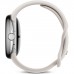 Google Pixel Watch 3 Smartwatches, Heart Rate Tracking, Advanced Running from Fitbit, Fitness Insights, 24-Hour Battery, 45mm, M/L, Polished Silver Aluminium Case, Porcelain Band, Silver Watch3 PS