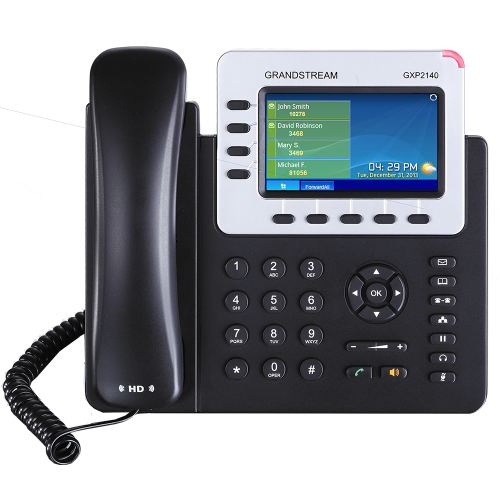 Grandstream GXP2140 4 Line HD VoIP IP Gigabit Phone Bluetooth PoE Color LCD