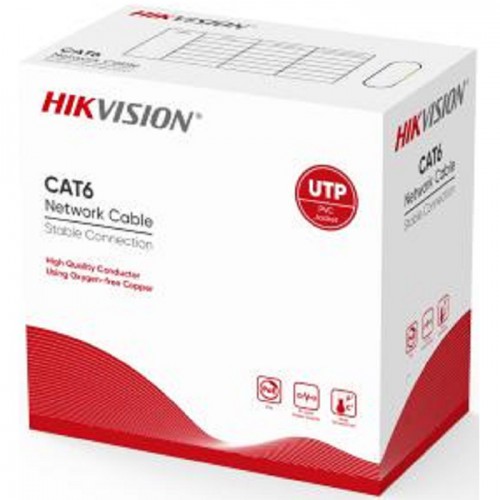 Hikvision 305 m CAT6 UTP Network Cable (Solid Copper, 0.565 mm, CM) DS-1LN6-UU