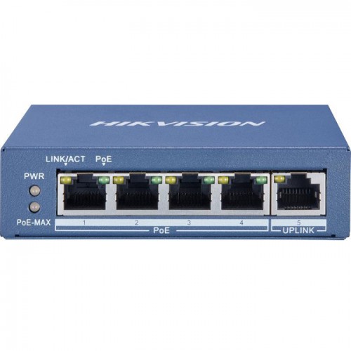 Hikvision 4 Port Gigabit Unmanaged POE Switch DS-3E0505P-E/M