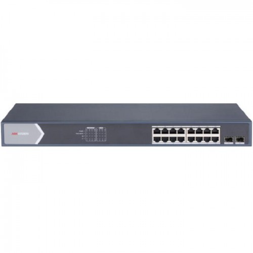Hikvision 16 Port Gigabit Unmanaged POE Switch DS-3E0518P-E/M