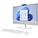 HP Pavilion Intel Core i7-12700T Screen Size 23.8 Touch Memory 16GB DDR4-3200MHZ Storage HDD 1TB +SSD 256GB Graphic VGA Intel Iris-X Windows 11 Home Wire Keyboard & Mouse Color White 24-CA1180