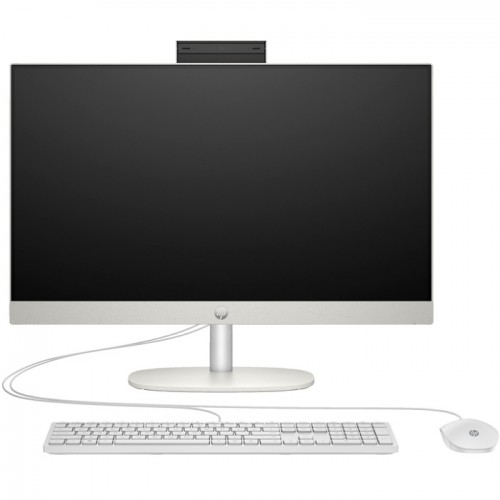 HP  Intel Core i7-1355U Screen Size 23.8 Non Touch Memory 16GB DDR4-3200MHZ Storage 1TB SSD Graphic Intel -Software Windows 11PRO Wire Keyboard & Mouse Color WHITE 24-CR-0129NH