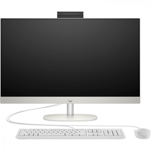 HP Intel Core i7 1355U Screen Size 27 Non-Touch Memory 16GB DDR4-3200MHZ Storage 512 SSD Graphics Intel VGA Software Windows 11PRO Wire Keyboard & Mouse Color White 27-CR0034NH