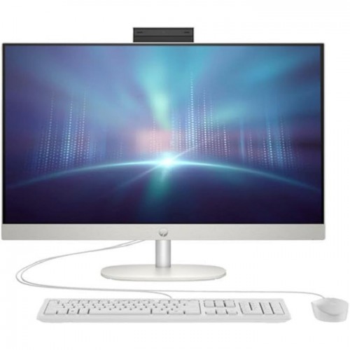 HP Intel Core i7-U7-155U Screen Size 27 Non-Touch Memory 16GB DDR5-5600MHZ Storage 512 SSD Graphics Intel VGA Software Windows 11PRO Wire Keyboard & Mouse Color White 27-CR1003NH
