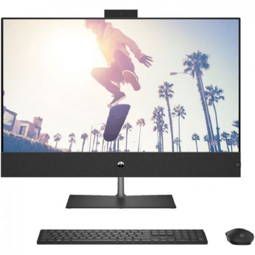 HP Aio Pavilion Intel Core i7-13700T Screen Size 31.5 Non-Touch Memory 32GB DDR4-3200MHZ Storage 1TB SSD Nvidia GeForce RTX 3050 4GB Windows 11 Home Wireless Keyboard & Mouse FHD RGB Camera and Microphone Color Black One Year Warranty 32-B1033NHC