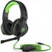 HP Pavilion Gaming Headset 400, Sleek Gaming Head-Band, with Microphone, Wired 3.5mm jack, Black/Green, 4BX31AA