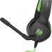 HP Pavilion Gaming Headset 400, Sleek Gaming Head-Band, with Microphone, Wired 3.5mm jack, Black/Green, 4BX31AA