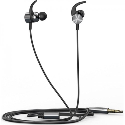 HP-DHH-3114-Music Headset With Mic In-Ear Earphones with Volume Adjustment and Microphone Gray