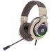 HP H500GS Gold Gaming Headset USB 7.1 RGB Backlite, Upgrade your gaming experience