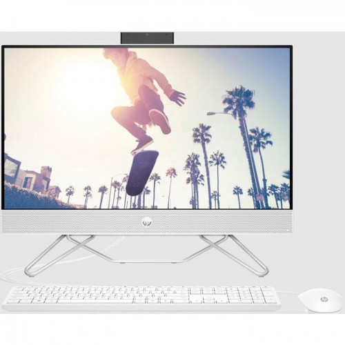 HP AIO 24-CB1008i Computer Intel Core i3-1215U 12th Gen Ram 8GB 512GB SSD 23.8-inch FHD Dos White Color B3VR2PA