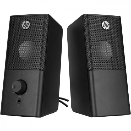HP DHS-2101 12W 2.0 Channel Micro USB Bookshelf Speaker - Black