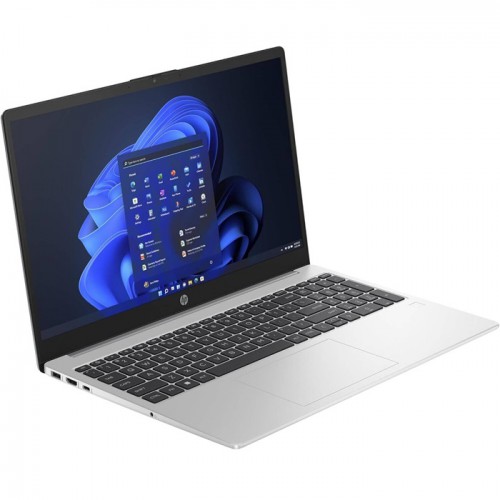 HP 250 15.6 inch G10 Laptop 15.6-inch Diagonal FHD Anti-glare Display Intel Core i5 1334U, 16GB RAM, 512GB SSD, Intel Iris Xe Graphics with English Keyboard, DOS Turbo Silver Color