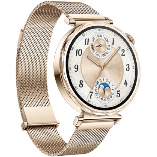 Huawei Watch GT 5 41mm Smartwatch, 1.32" Amoled 352 PPI display, New Running and Cycling Mode, GPS, Health Monitor, 14 Days Battery Life, iOS and Android, Gold Watch GT 5 41 G