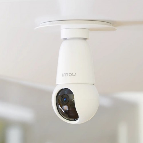 Imou Bulb Cam 2C Bulb & Camera 2 in, 2K/3K HD Image Easy Installation, Panoramic Pan & Tilt 