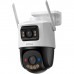 Imou Camera Cruiser Dual 2 Pro 4+4MP Camera, Blue & Red Warning Light Aurora Low-light Imaging Technology Wide View Dual Lens, 