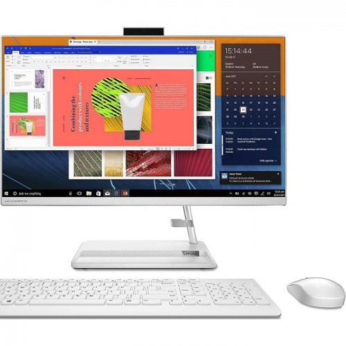 Lenovo AIO Intel Core i7-13TH Gen Screen Size 27 None Memory 16 GB DDR4-3200MHZ Storage SSD 512 GB Intel Graphic Software Windows 11 Pro Wire Keyboard & Mouse FHD RGB Camera and Microphone Color White One Year Warranty 3-27IAP7