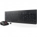 Lenovo 510 Wireless Keyboard & Mouse Combo Black, 2.4 GHz Nano USB Receiver, Full Size, Island Key Design, Left or Right Hand, 1200 DPI Optical Mouse, Arabic Black, GX30N81775
