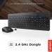 Lenovo 510 Wireless Keyboard & Mouse Combo Black, 2.4 GHz Nano USB Receiver, Full Size, Island Key Design, Left or Right Hand, 1200 DPI Optical Mouse, Arabic Black, GX30N81775