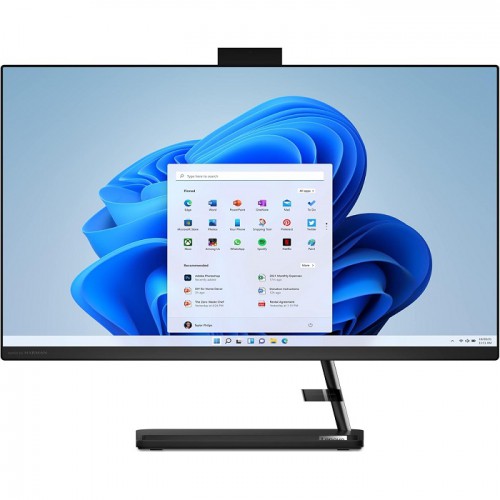Lenovo AIO Intel Core i5 12th Gen Screen Size 27 Non-Touch Memory 8GB DDR4-3200MHZ Storage HDD 512 SSD Graphic Intel Software Windows 11 Pro Wire Keyboard & Mouse Color Black One Year Warranty 3 27IAP7 