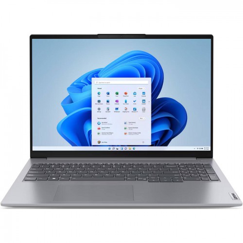Lenovo ThinkBook 16 G6 IRL Laptop, 16 Inch WUXGA IPS Display, Intel Core i7-13700H, 8GB RAM, 512GB SSD, Intel Iris Xe Graphics, English Keyboard, Free DOS, Arctic Grey 21KH005SEV