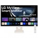 LG 27SR50F-W MyView Smart Monitor 27-Inch FHD (1920x1080) IPS Display, webOS 23, Screen Share, Bluetooth, ThinQ App White