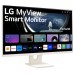 LG 27SR50F-W MyView Smart Monitor 27-Inch FHD (1920x1080) IPS Display, webOS 23, Screen Share, Bluetooth, ThinQ App White