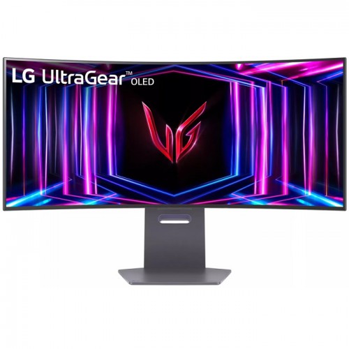 OLED Monitor 34 (WIDE) OLED, WQHD (3440 x 1440)-Tilt/Height/Swivel, 240Hz Refresh Rate, 0.03ms (GtG) NVIDIA G-SYNC Compatible, UltraGear 800R Curved Gaming Monitor, FreeSync Premium Pro 34GS95QE-B AMA
