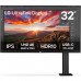 LG 31.5 Inch UHD 4K Ergo IPS Monitor with DCI-P3, HDR10, USB-C 32UN880K-B.AMA