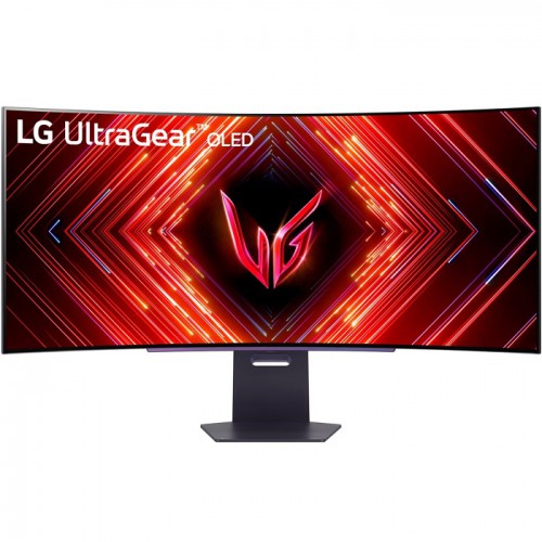 LG 45 Inch UltraGear WQHD (3440 x 1440) 21:9 800R OLED curved gaming monitor 45GS95QE-B.AMA