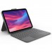 Logitech Combo Touch Keyboard Case for iPad 10th Gen–Backlit Keys, Precision Trackpad, Detachable Design, Smart Connector–Oxford Grey 011379