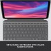 Logitech Combo Touch Keyboard Case for iPad 10th Gen–Backlit Keys, Precision Trackpad, Detachable Design, Smart Connector–Oxford Grey 011379