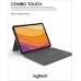 Logitech Combo Touch Keyboard Case iPad Air 4th & 5th Gen–Detachable Backlit Keyboard, Click-Anywhere Trackpad, Smart Connector, Grey-011656