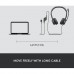 Logitech H390 Wired Headset, Stereo Headphones with Noise Cancelling Microphone, USB, In Line Controls, PC/Mac/Laptop BLACK 981-000406