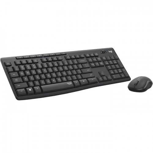 Logitech MK295 Silent Keyboard Mouse Combo, Black